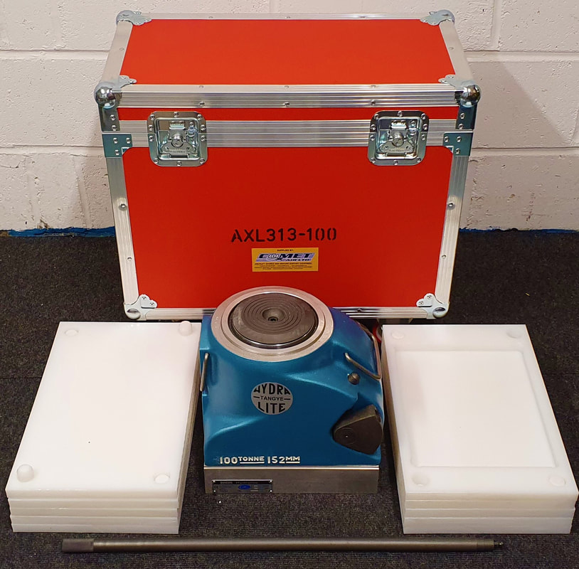 AXL313-100 100 Tonne FLYAWAY AIRCRAFT UNDERCARRIAGE JACKING KIT